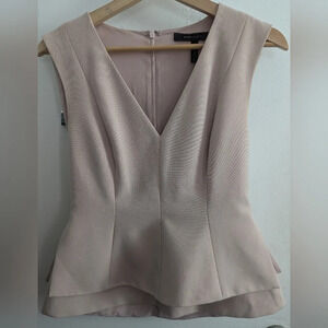 BCBGMaxAzria Jaqueline peplum tank - pink - S